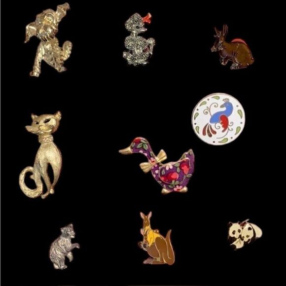 Accessories - Animal Pin Collection of 9